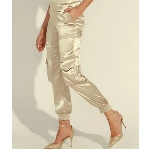 Guess Women's Gold Cargo Pants